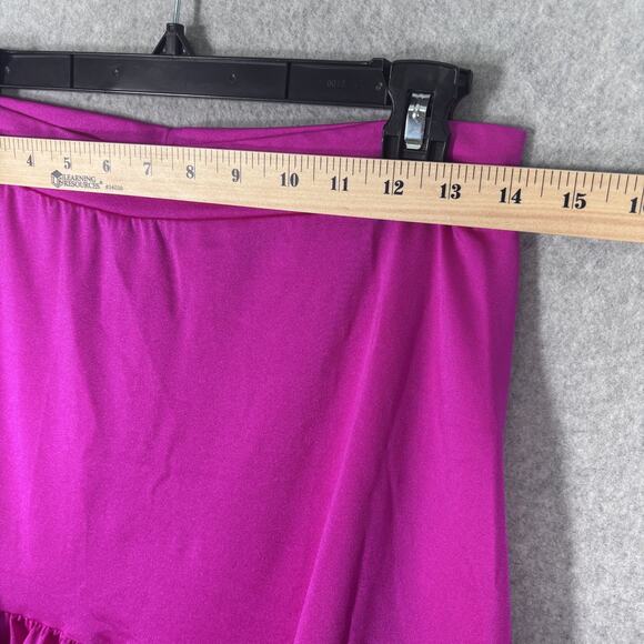 90s Kelle Skirt XL Pink Tiered Ruffle Pleated Pull On Dance Costume Ballet 80s‎ - Picture 5 of 8